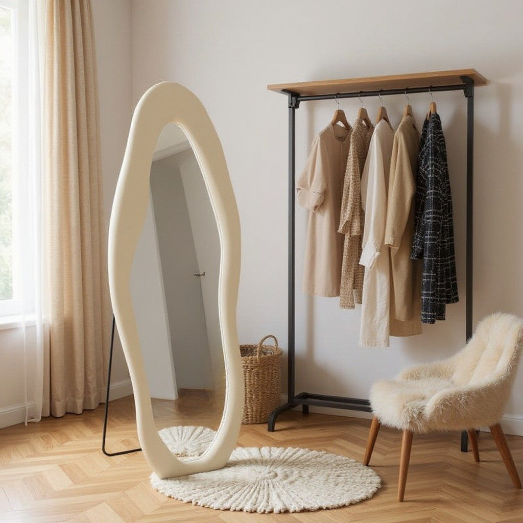 Wavy Full Length Floor Mirror 63