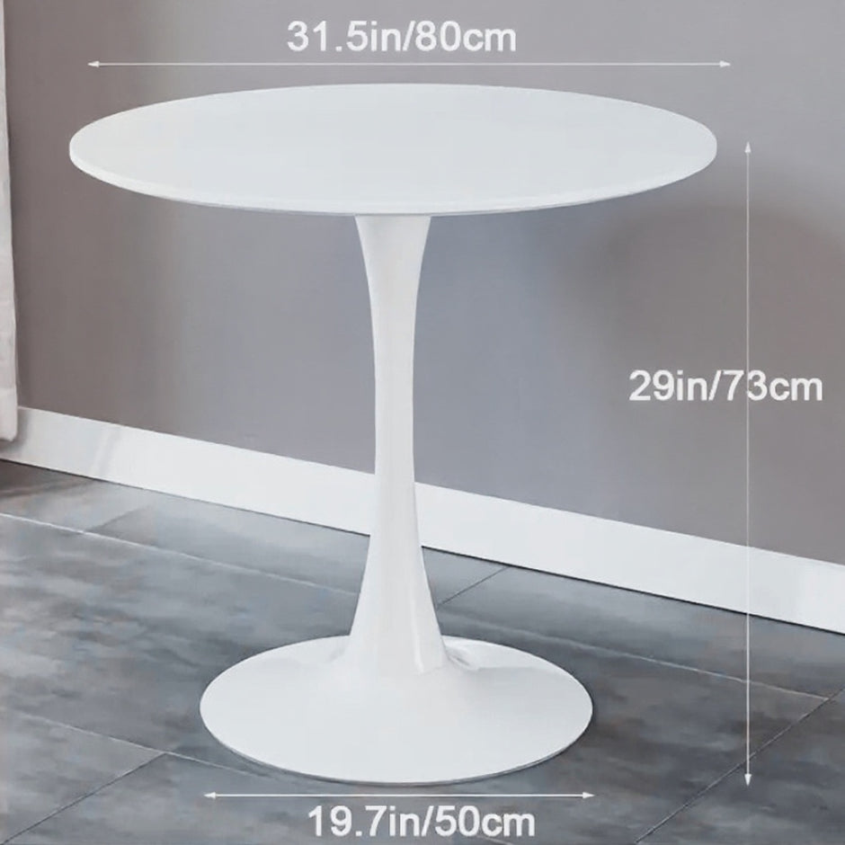 Round White Tulip Dining Table – 31.5