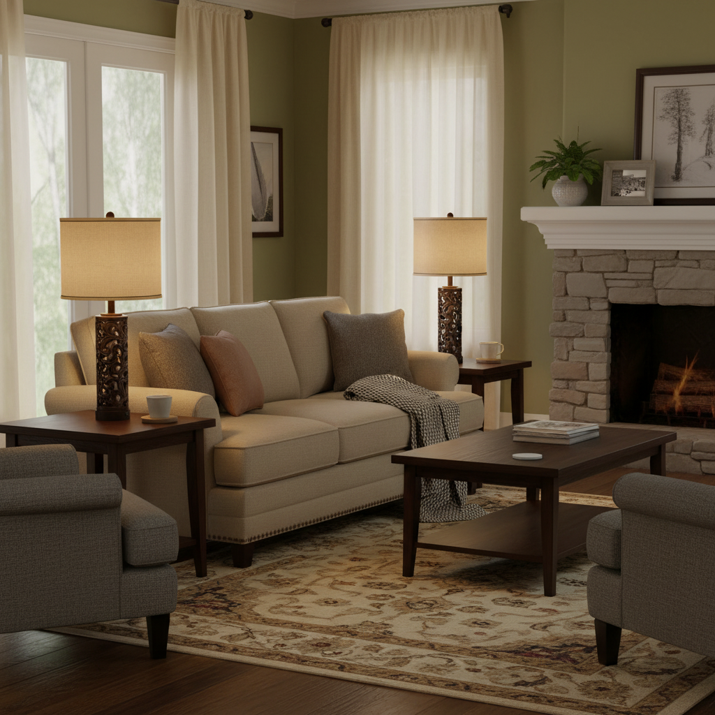 Set of 2 Modern Ceramic Table Lamps with USB/USB-C Charging Ports – 28