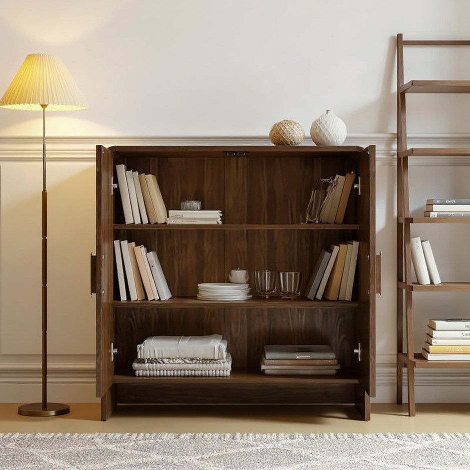 Modern Wooden Storage Cabinet with Adjustable Shelves | Sideboard for Living Room