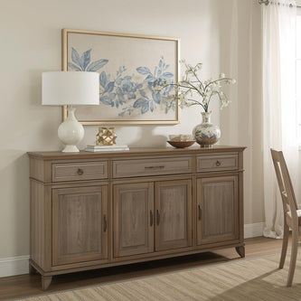 Minimalist wooden sideboard cabinet for home décor