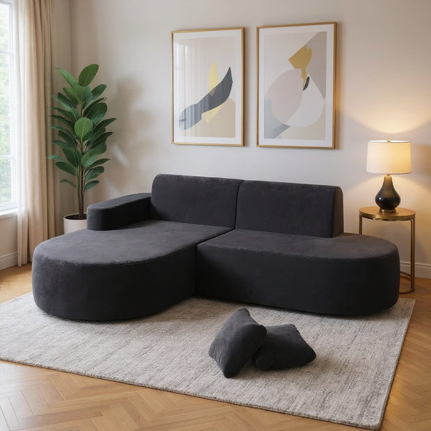 Modern L-Shaped Sectional Sofa with Chaise Lounge – Deep Seat, Multiple Colors