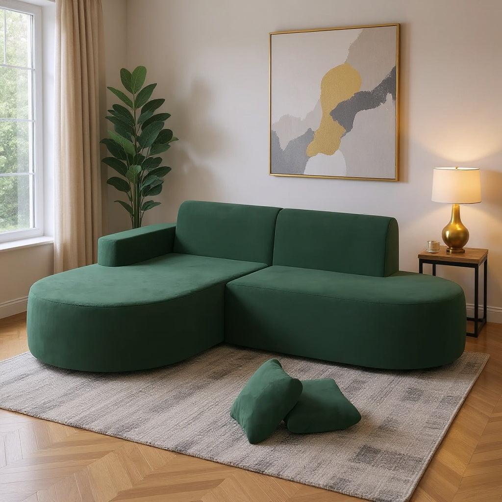 Modern L-Shaped Sectional Sofa with Chaise Lounge – Deep Seat, Multiple Colors