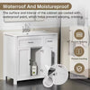 30" Modern Bathroom Vanity with Ceramic Sink – White Wood Cabinet