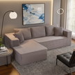 Modern L-Shaped Sectional Sofa with Chaise