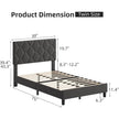 Diamond Tufted Upholstered Bed Frame – Twin Size