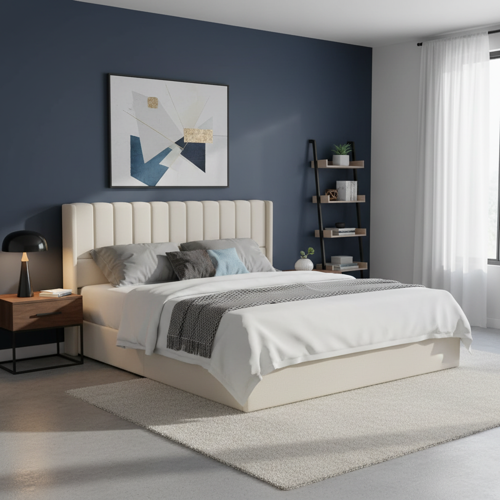 Upholstered Storage Lift Bed Frame – Queen & King Size