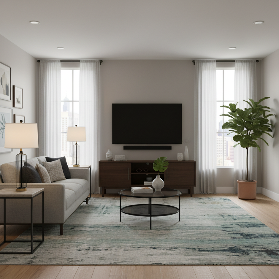 Set of 2 Modern Black Metal Cage Table Lamps with White Drum Shade – 27.5