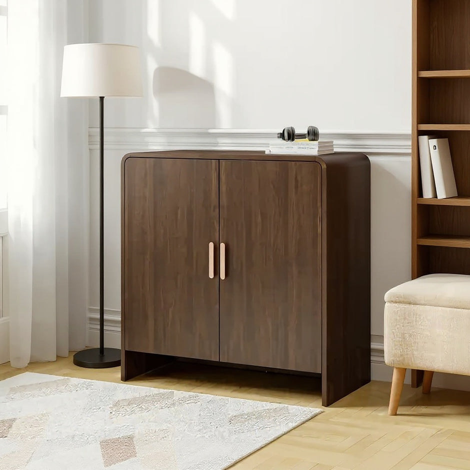 Modern Wooden Storage Cabinet with Adjustable Shelves | Sideboard for Living Room
