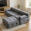 Modern Modular Velvet Sectional Sofa – U-Shaped, No Assembly Required