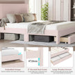 Upholstered Storage Bed Frame with Headboard – Full, Queen & King