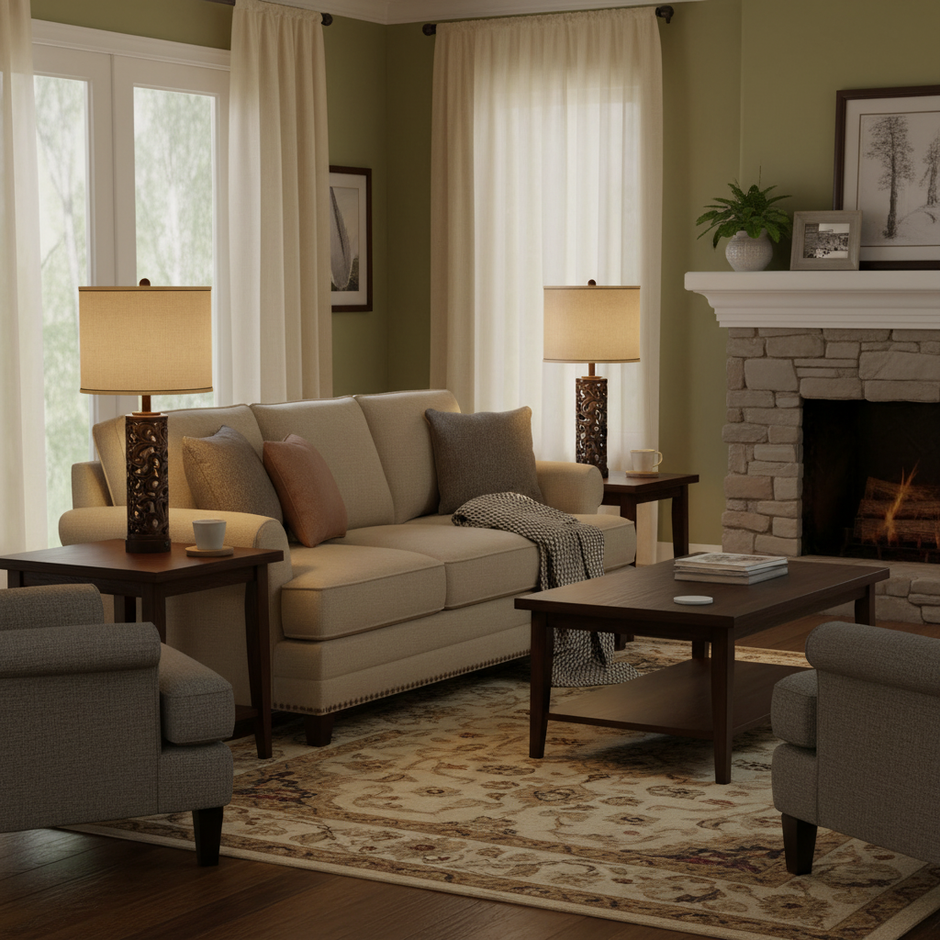 Set of 2 Modern Ceramic Table Lamps with USB/USB-C Charging Ports – 28