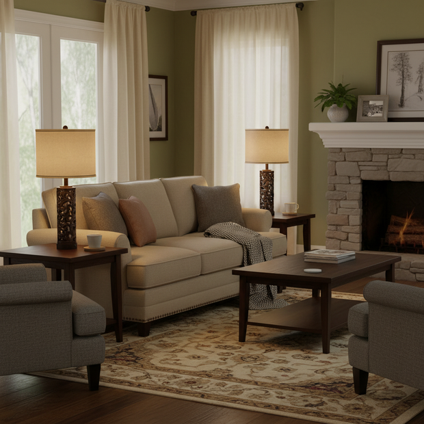 Set of 2 Modern Ceramic Table Lamps with USB/USB-C Charging Ports – 28" Tall