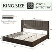 Upholstered Storage Lift Bed Frame – Queen & King Size
