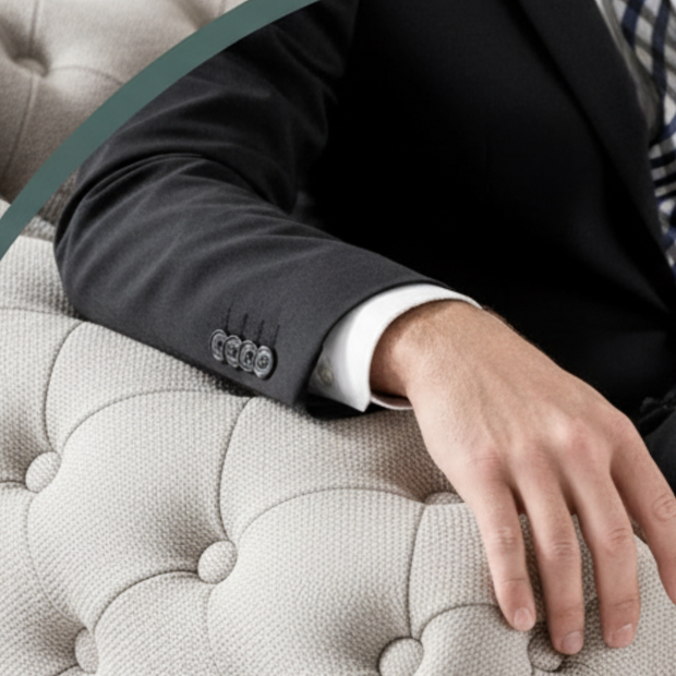 Modern 3-Seater Tufted Sofa with Thick Armrests and Cushions – Gray or Light Beige