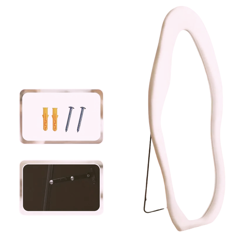 Wavy Full Length Floor Mirror 63