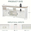 Rustic Farmhouse TV Stand for 50–65