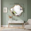 Irregular Gold Wall Mirror – 22