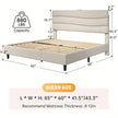 Modern Upholstered Queen Bed with Charging Station