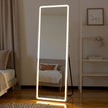 LED Full Length Mirror with 3-Color Dimmable Lights – Wall Mounted / Standing – 60