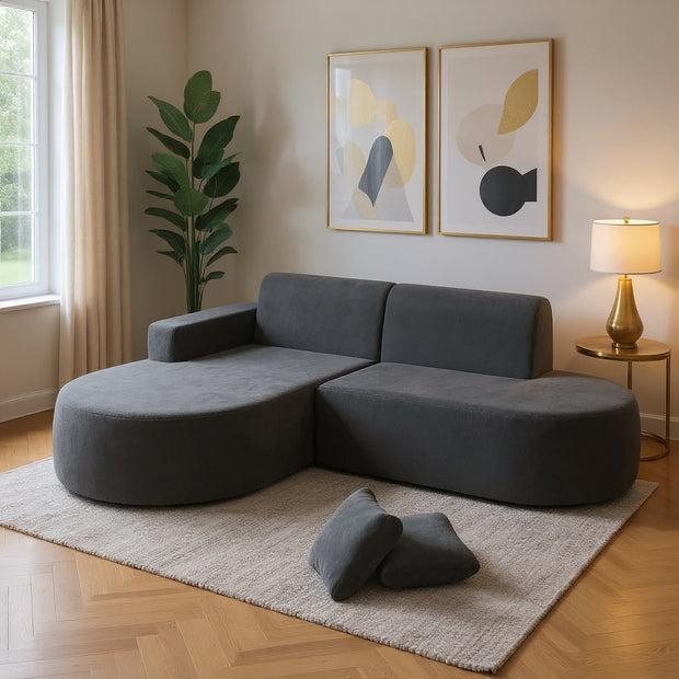 Modern L-Shaped Sectional Sofa with Chaise Lounge – Deep Seat, Multiple Colors