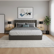 Upholstered Storage Lift Bed Frame – Queen & King Size