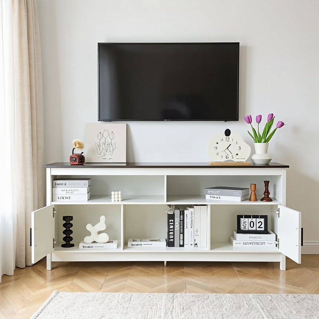 Rustic Farmhouse TV Stand for 50–65