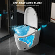 Smart Toilet with Heated Seat, Auto Flush & LED Night Light – Modern One-Piece Bidet Toilet