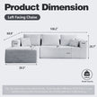 Modern L-Shaped Sectional Sofa with Chaise